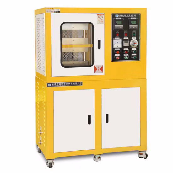 Máquina de termoformação de prensa de molde térmico de vulcanização hidráulica de laboratório para borracha e plástico com 10% de desconto