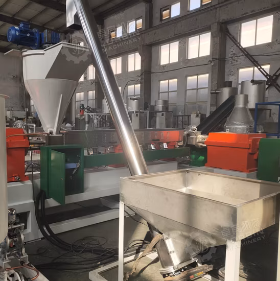 Máquina de granulação extrusora para reciclagem de pneus de borracha